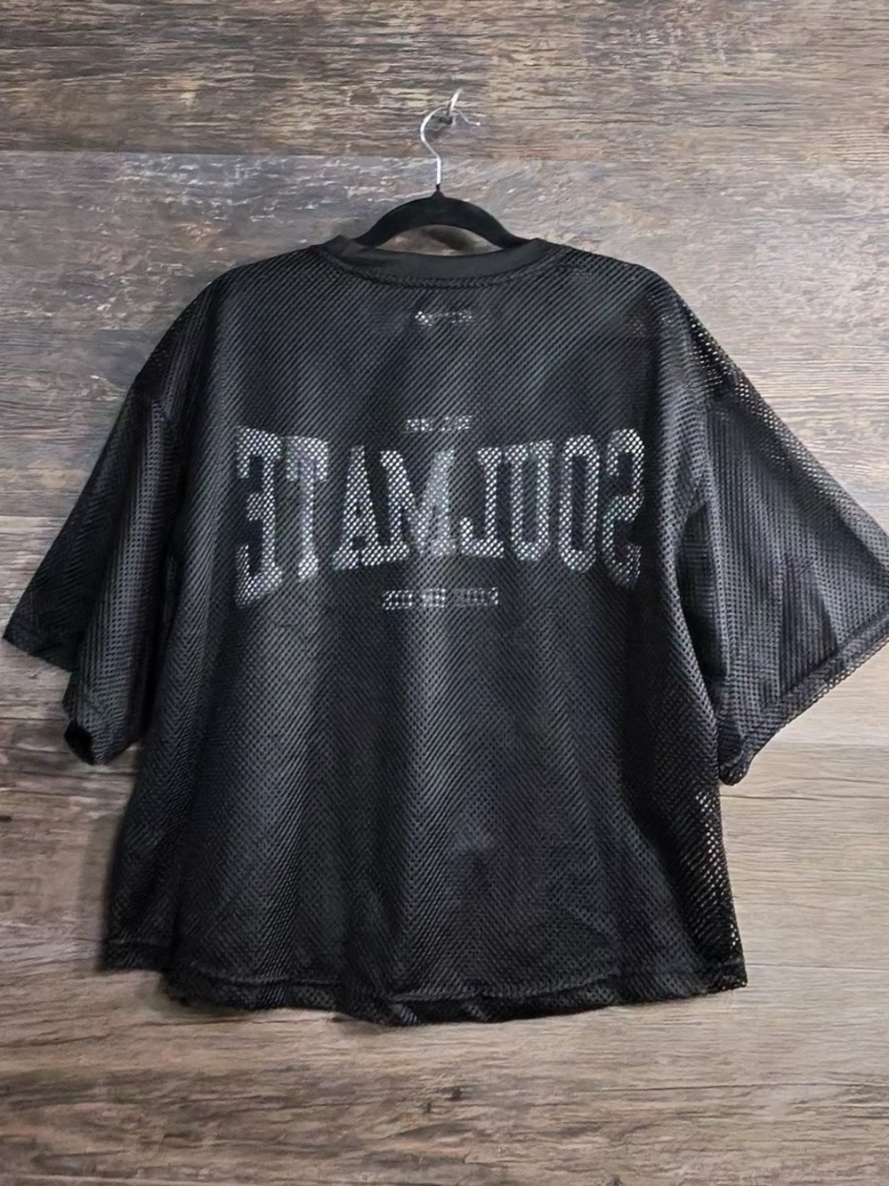 Soulmate Black Mesh Short-Sleeve Tee - Men - Picture 5 of 7